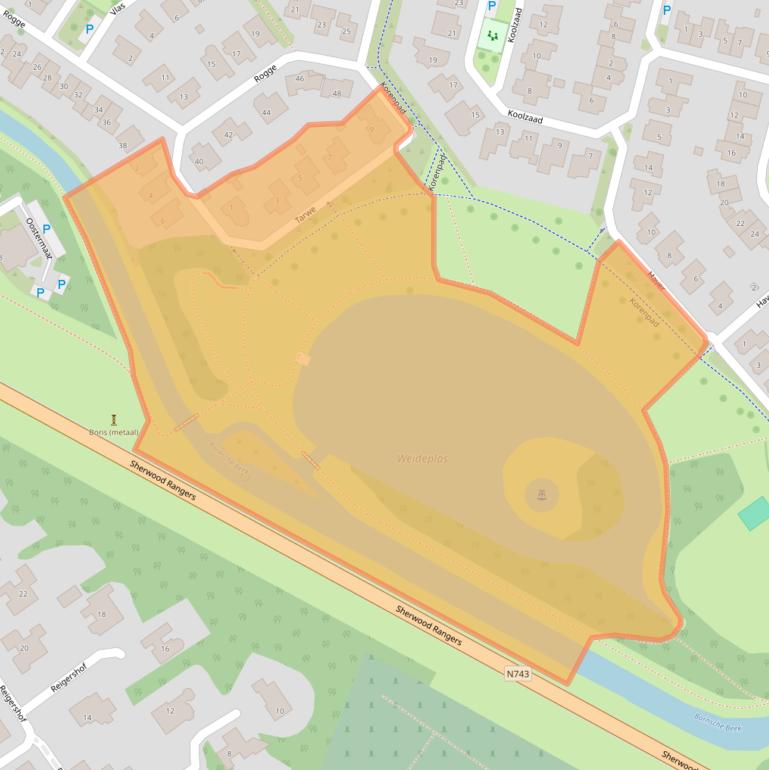 Kaart van postcodegebied 7623HL.