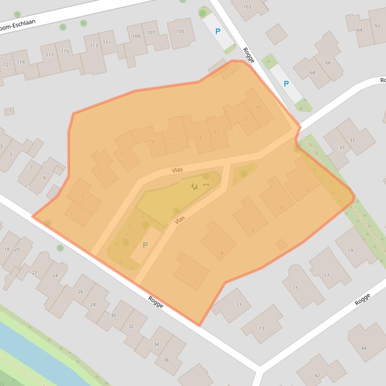 Kaart van postcodegebied 7623HR.