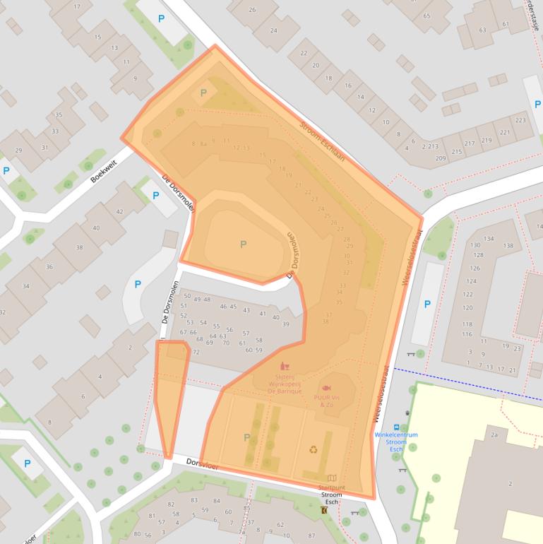 Kaart van postcodegebied 7623HS.