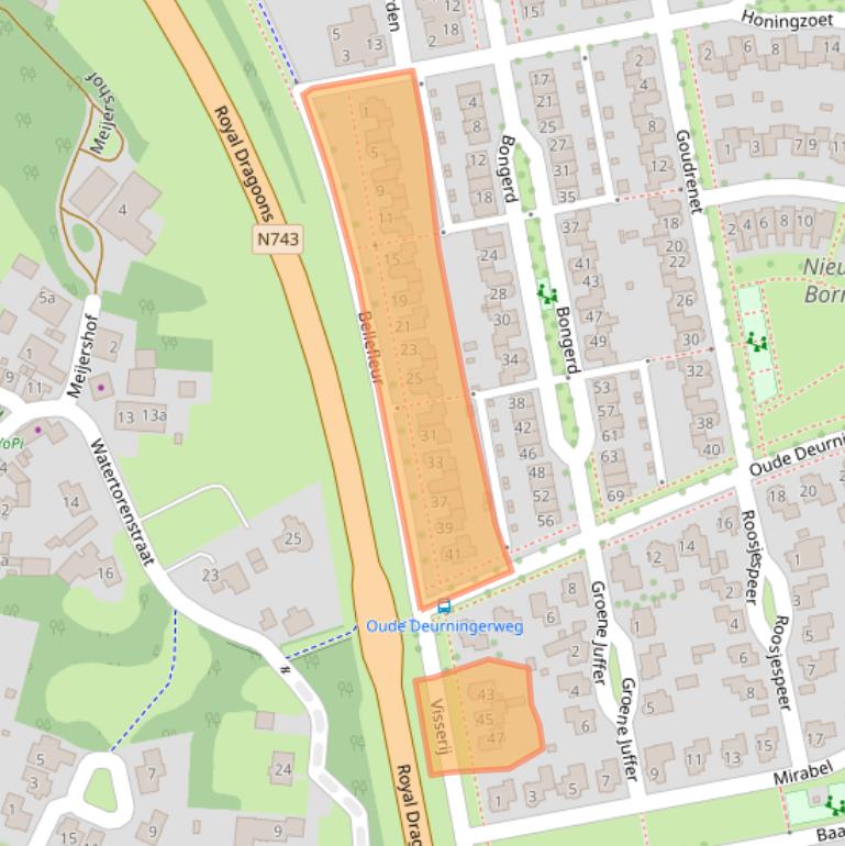 Kaart van postcodegebied 7623KA.