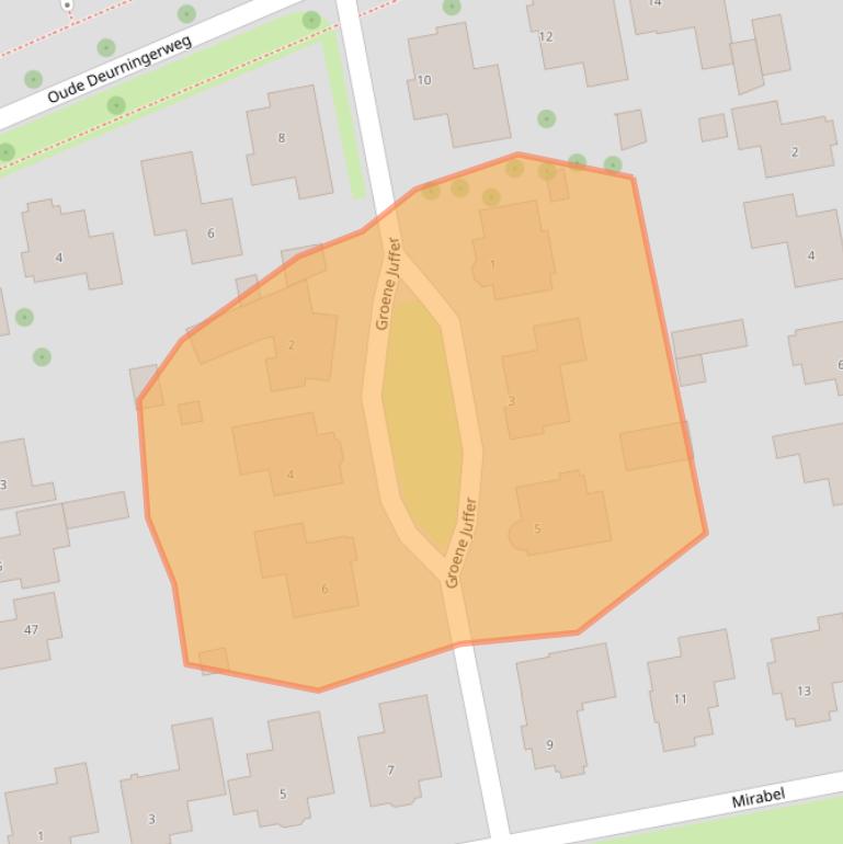 Kaart van postcodegebied 7623KE.