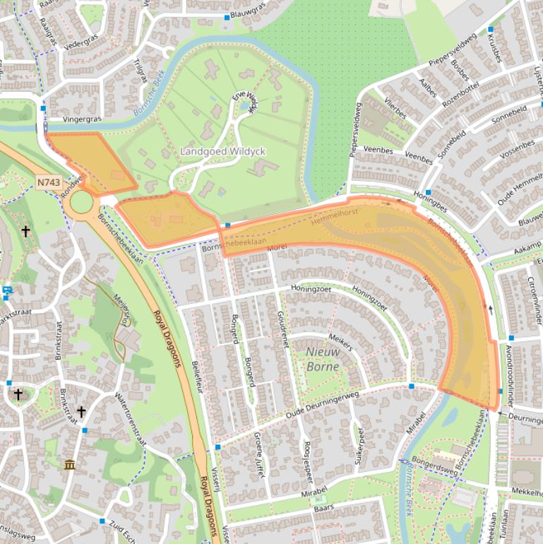 Kaart van postcodegebied 7623KK.