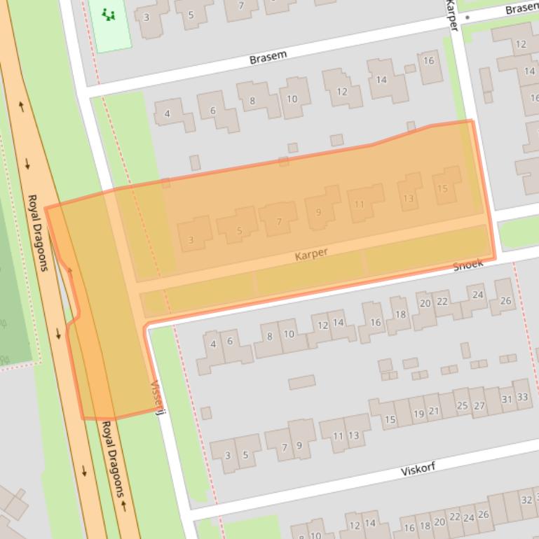Kaart van postcodegebied 7623KT.