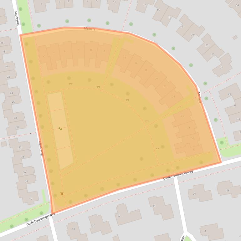 Kaart van postcodegebied 7623LA.