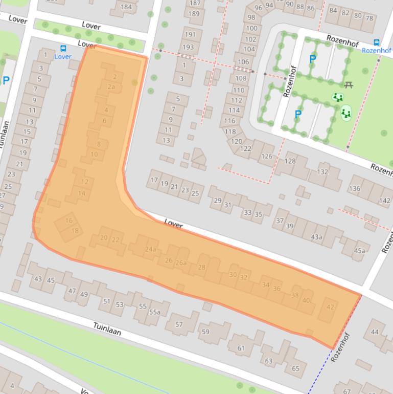 Kaart van postcodegebied 7623PG.