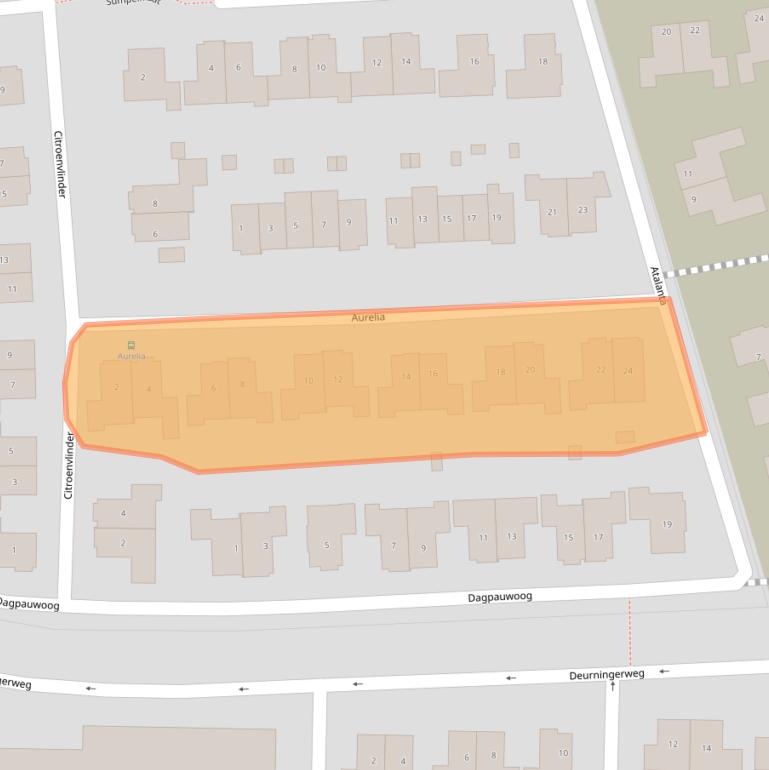 Kaart van postcodegebied 7623XC.