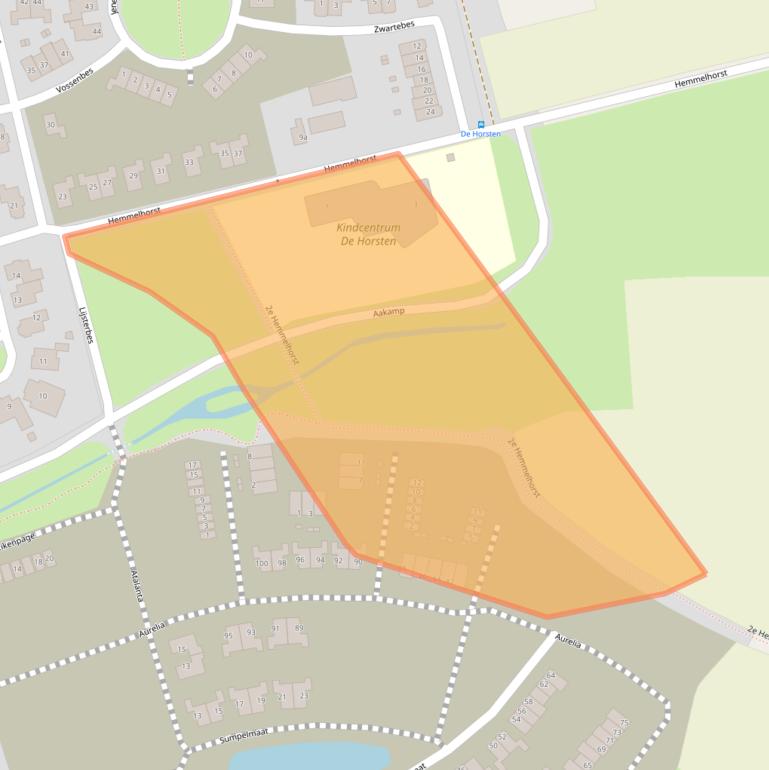 Kaart van postcodegebied 7623XH.