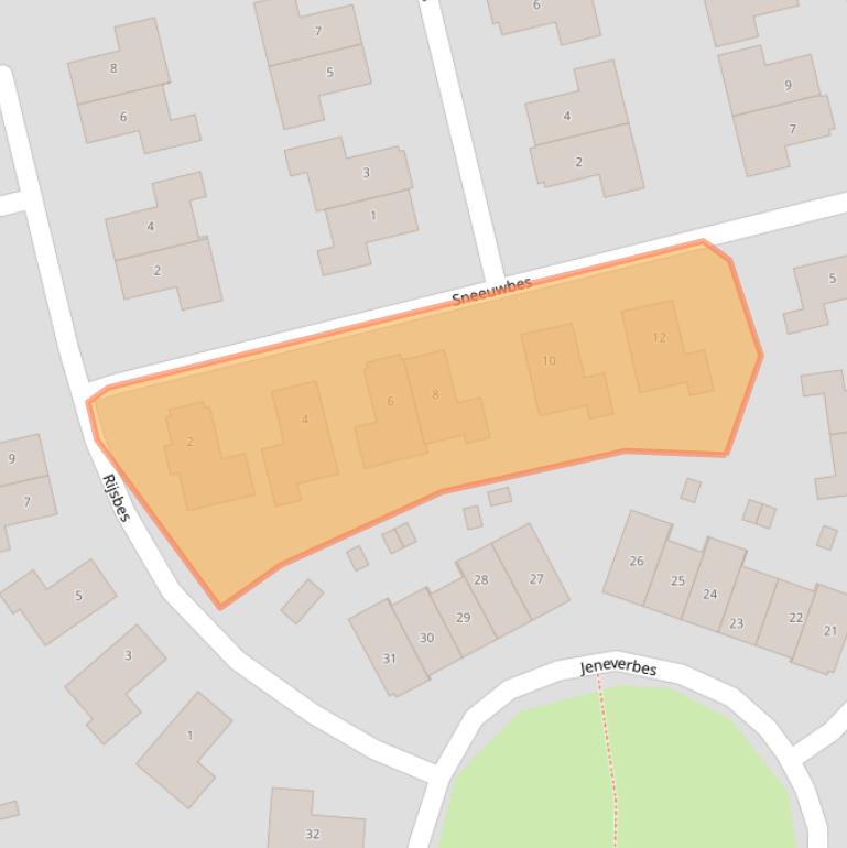 Kaart van postcodegebied 7623XZ.