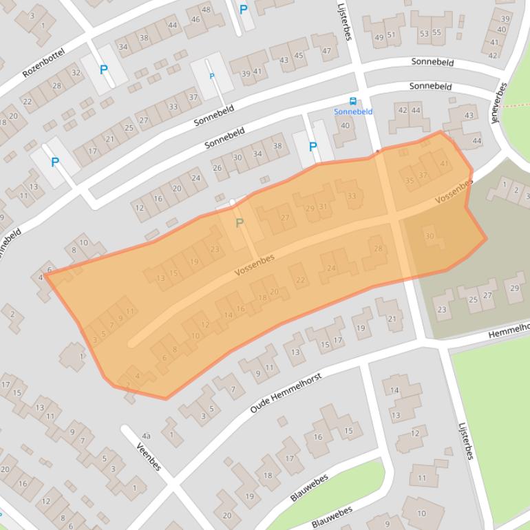 Kaart van postcodegebied 7623ZD.