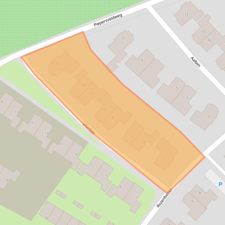 Kaart van postcodegebied 7623ZK.