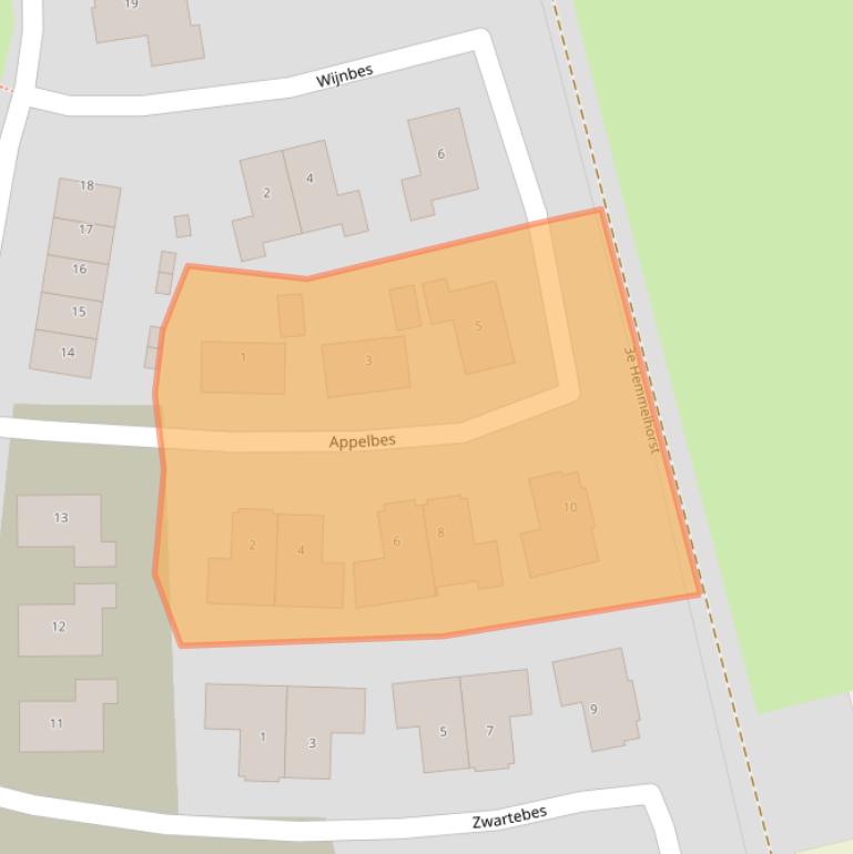 Kaart van postcodegebied 7623ZT.