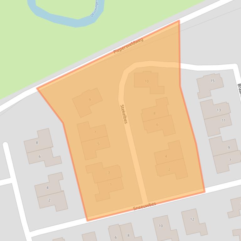 Kaart van postcodegebied 7623ZX.