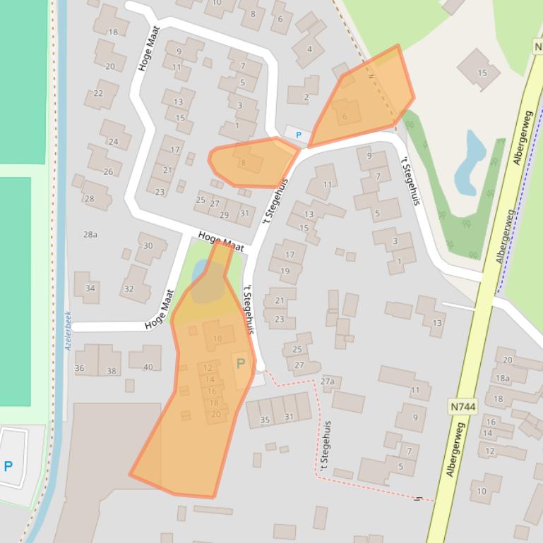 Kaart van postcodegebied 7625NA.