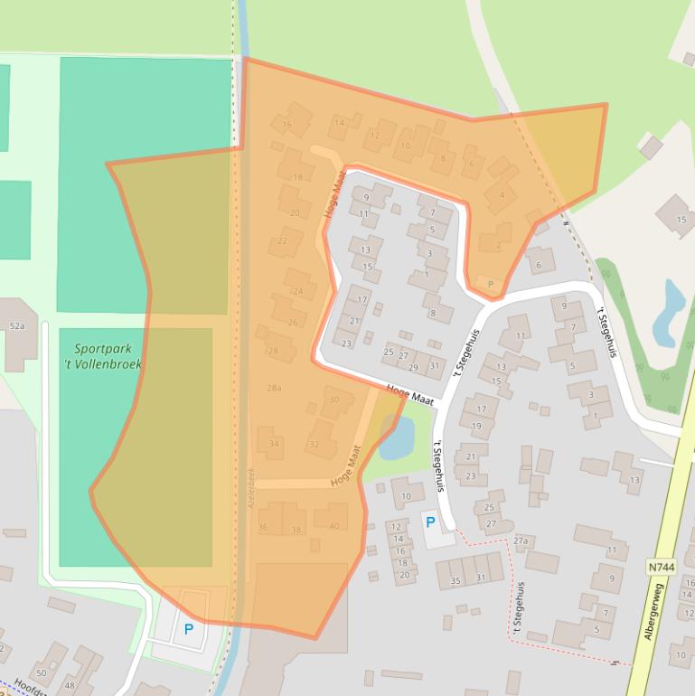 Kaart van postcodegebied 7625ND.