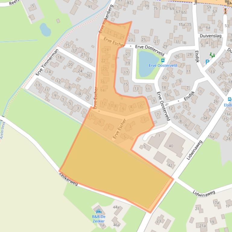 Kaart van postcodegebied 7625NG.