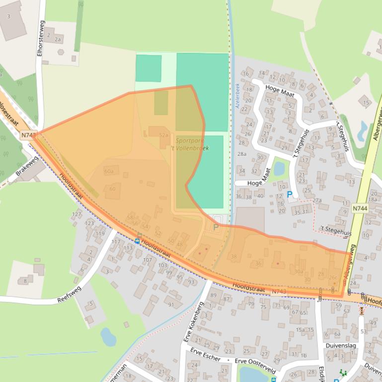 Kaart van postcodegebied 7625PE.