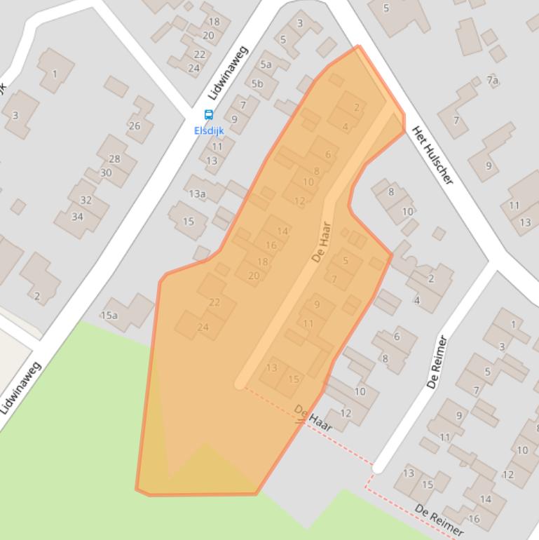 Kaart van postcodegebied 7625PS.