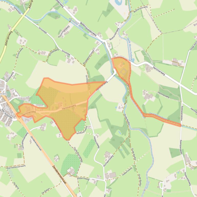 Kaart van postcodegebied 7625RH.