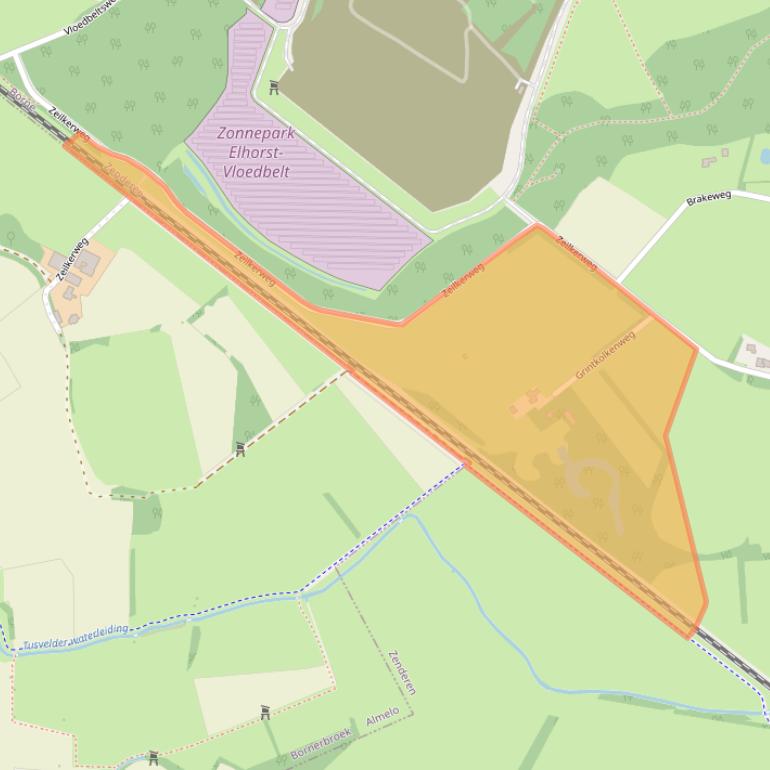 Kaart van postcodegebied 7625SN.