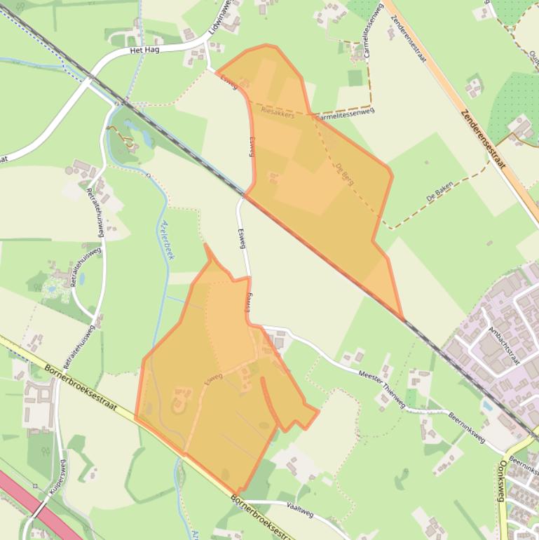 Kaart van postcodegebied 7625SV.