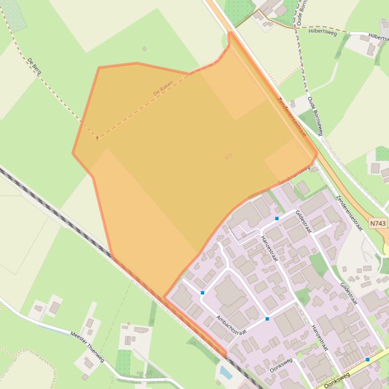 Kaart van postcodegebied 7625TD.