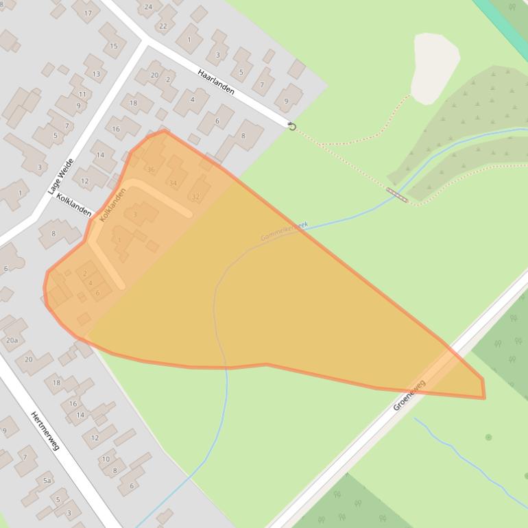 Kaart van postcodegebied 7626LA.