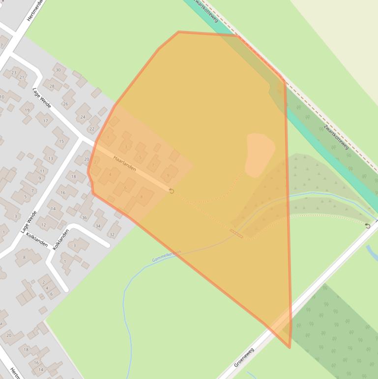 Kaart van postcodegebied 7626LB.