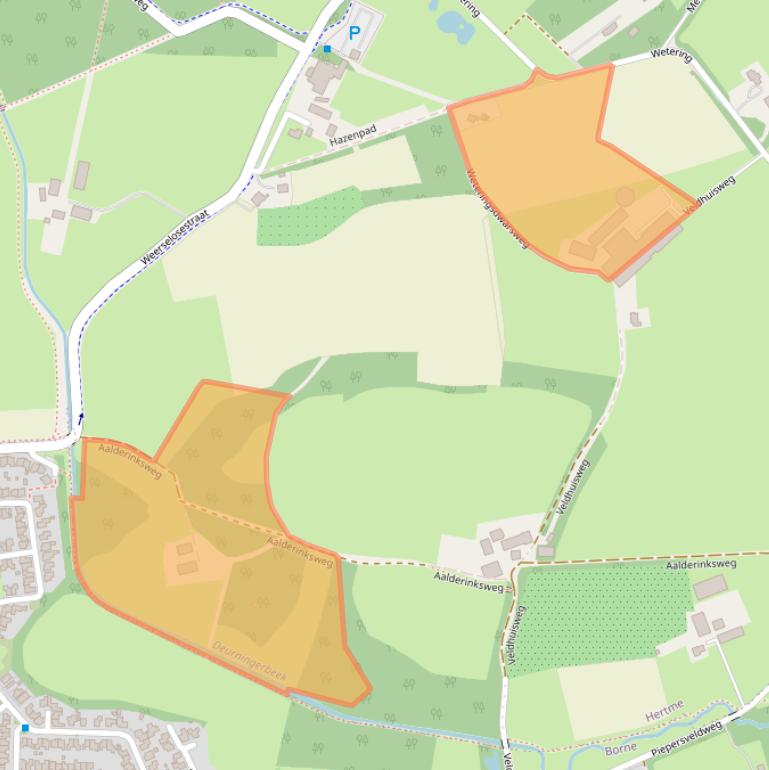 Kaart van postcodegebied 7626LG.