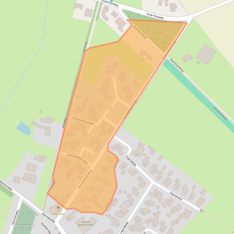 Kaart van postcodegebied 7626LX.