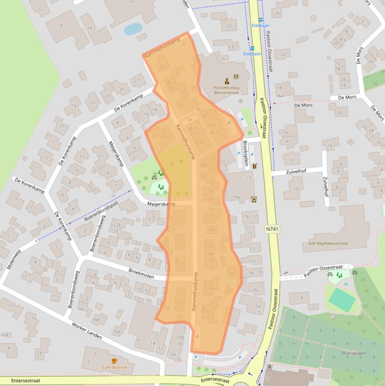 Kaart van postcodegebied 7627LM.