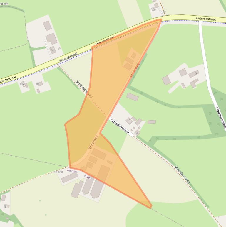 Kaart van postcodegebied 7627LW.