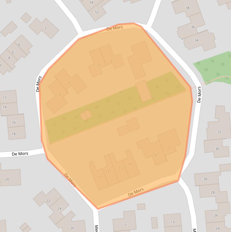 Kaart van postcodegebied 7627MC.