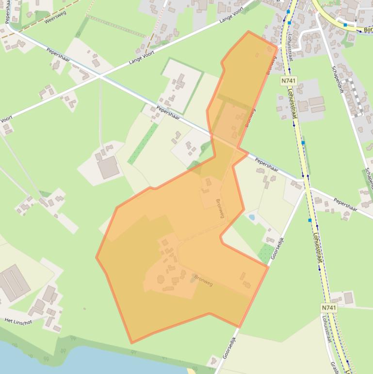 Kaart van postcodegebied 7627NJ.