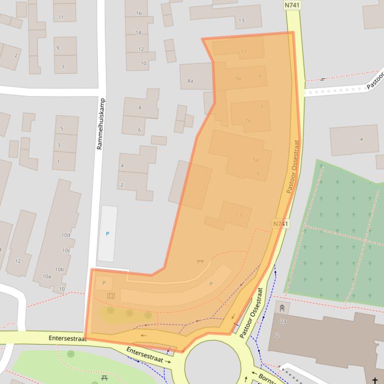 Kaart van postcodegebied 7627PH.