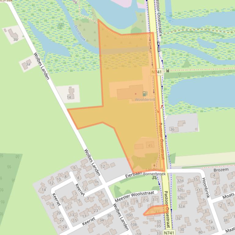 Kaart van postcodegebied 7627PK.