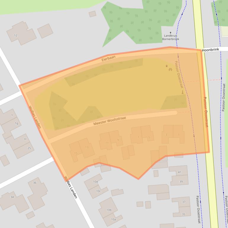 Kaart van postcodegebied 7627PP.