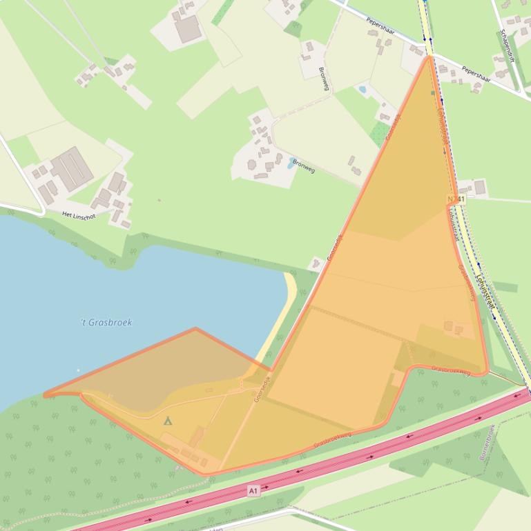 Kaart van postcodegebied 7627RC.