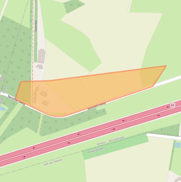 Kaart van postcodegebied 7627RH.