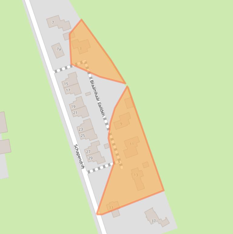 Kaart van postcodegebied 7627RZ.