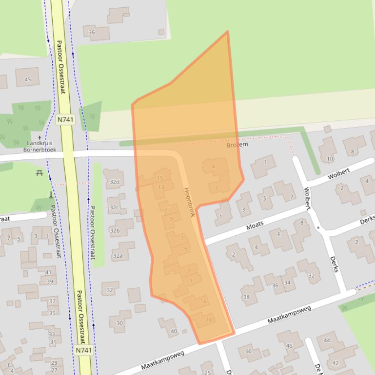 Kaart van postcodegebied 7627SB.