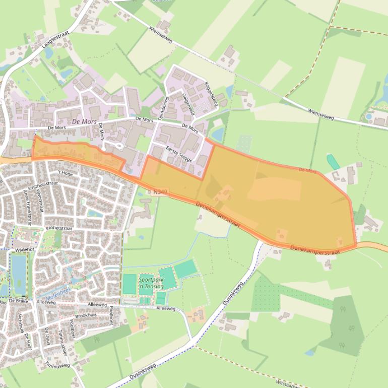 Kaart van postcodegebied 7631AB.
