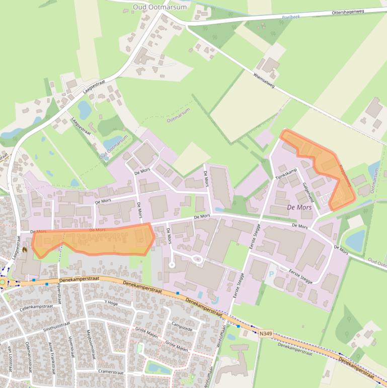 Kaart van postcodegebied 7631AJ.