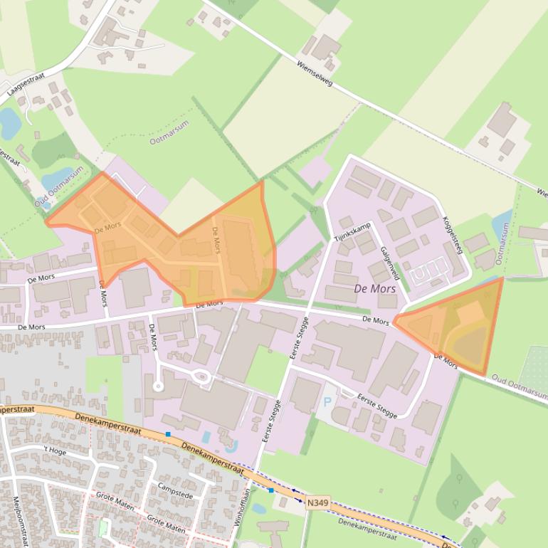 Kaart van postcodegebied 7631BB.