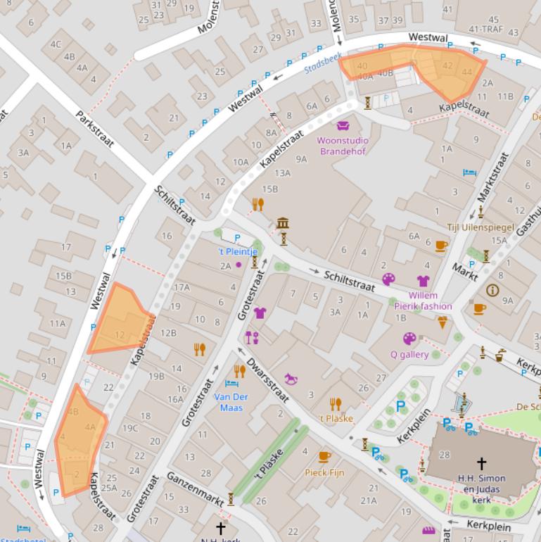 Kaart van postcodegebied 7631BN.