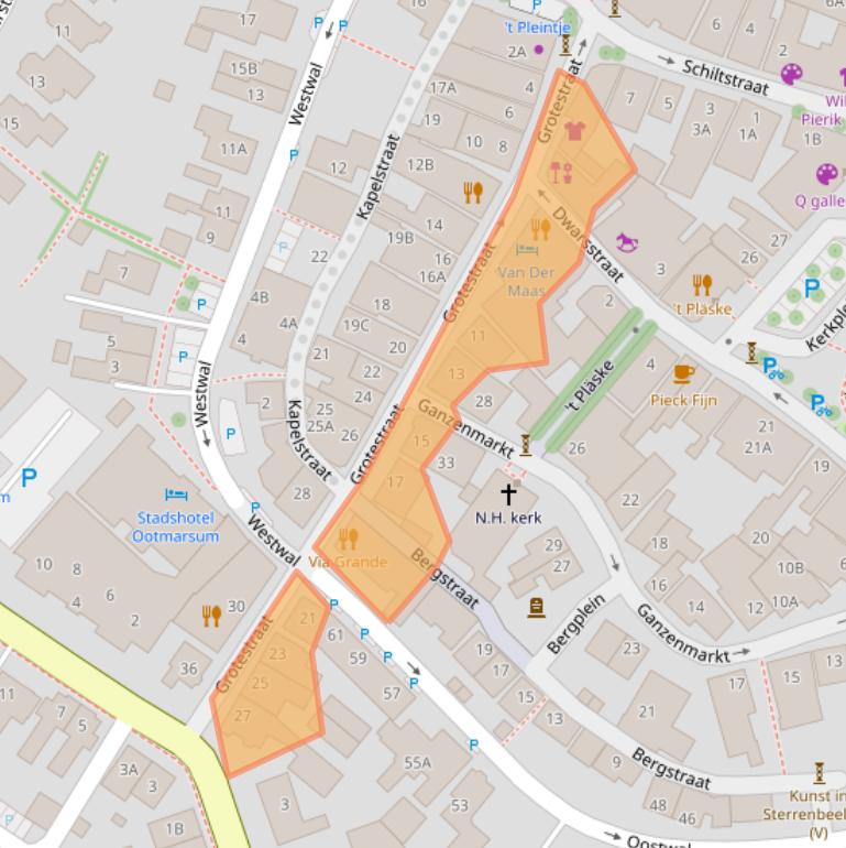 Kaart van postcodegebied 7631BT.
