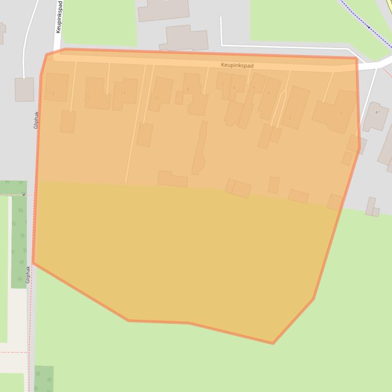 Kaart van postcodegebied 7631CK.