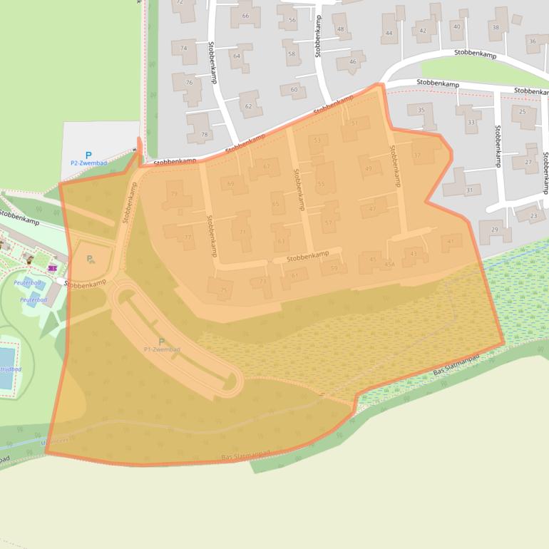 Kaart van postcodegebied 7631CN.