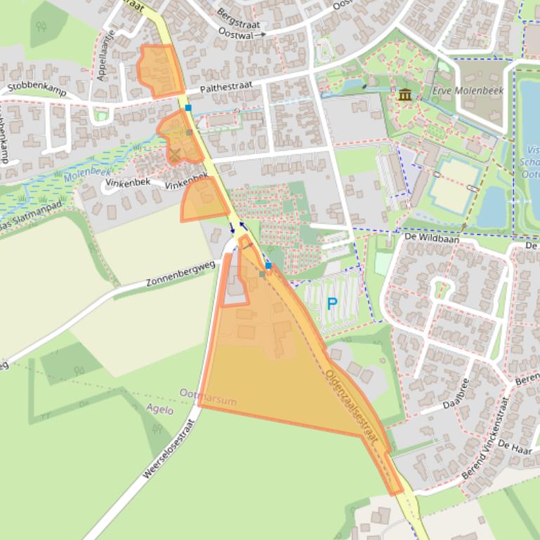 Kaart van postcodegebied 7631CV.