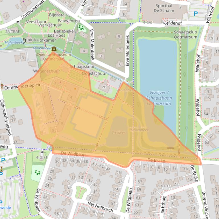 Kaart van postcodegebied 7631EA.