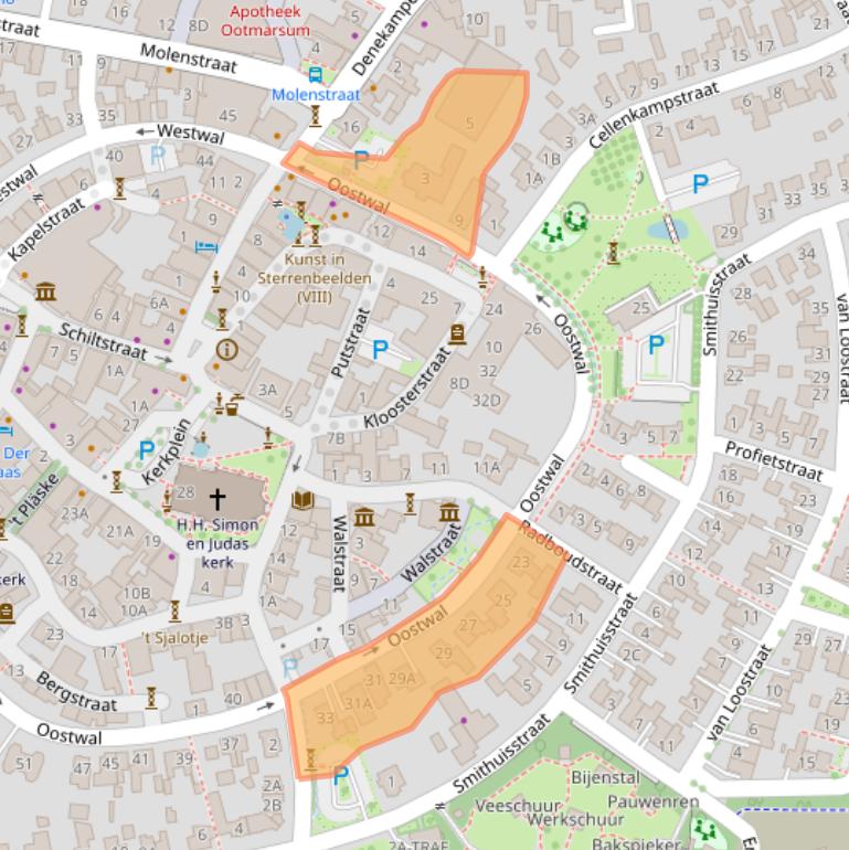 Kaart van postcodegebied 7631EG.